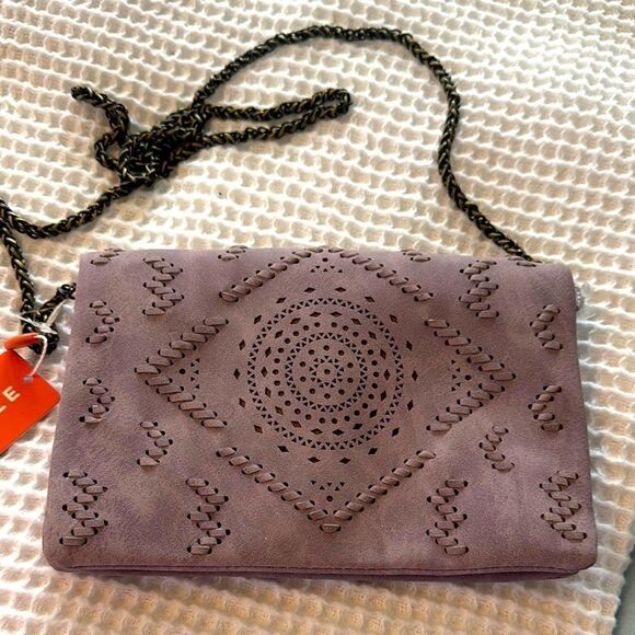 Street Level Handbags - Street Level NWT Purple Faux-Suede Crossbody Bag